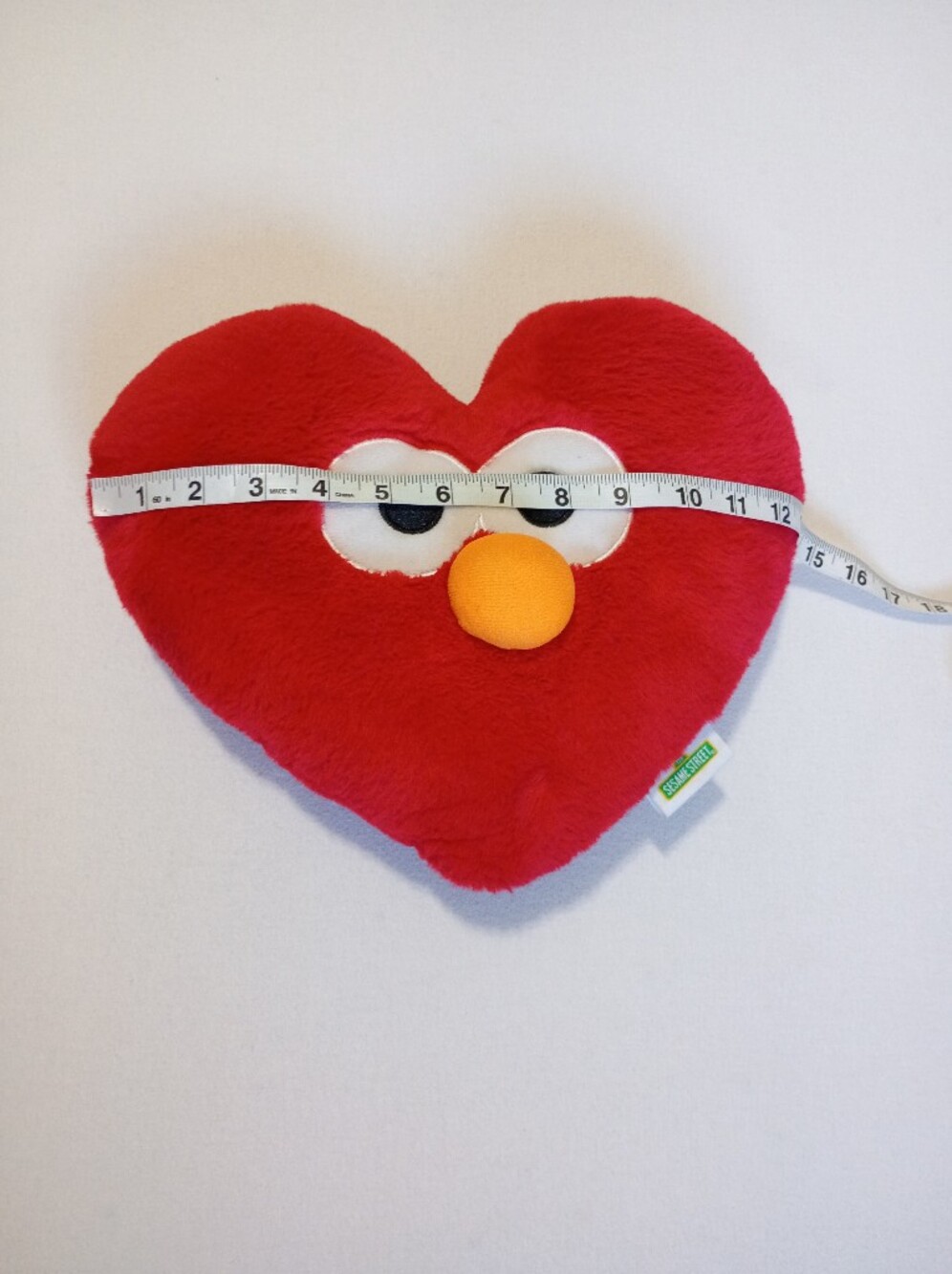 Sesame Street Elmo 12" Heart-Shaped Plush Pillow Holiday Valentine Elmocore - Picture 4 of 5